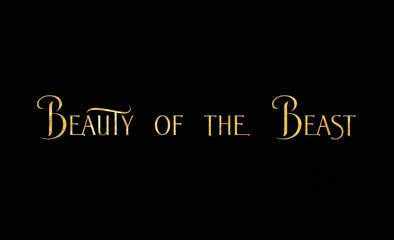 beauty and beast youtube thumbnail font