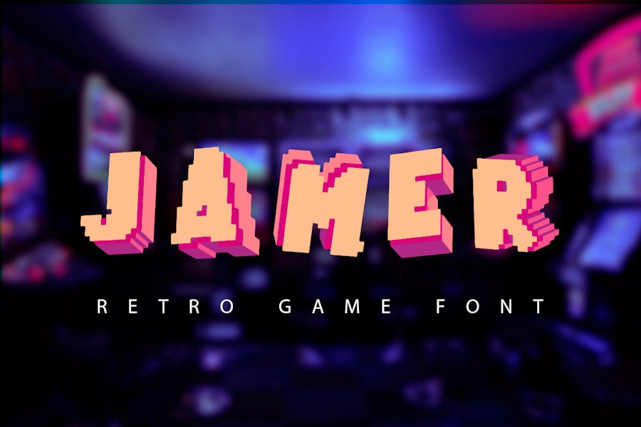 jamer retro font gaming projects