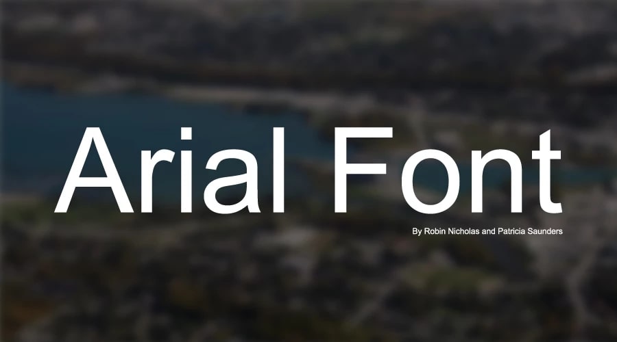 arial video caption font