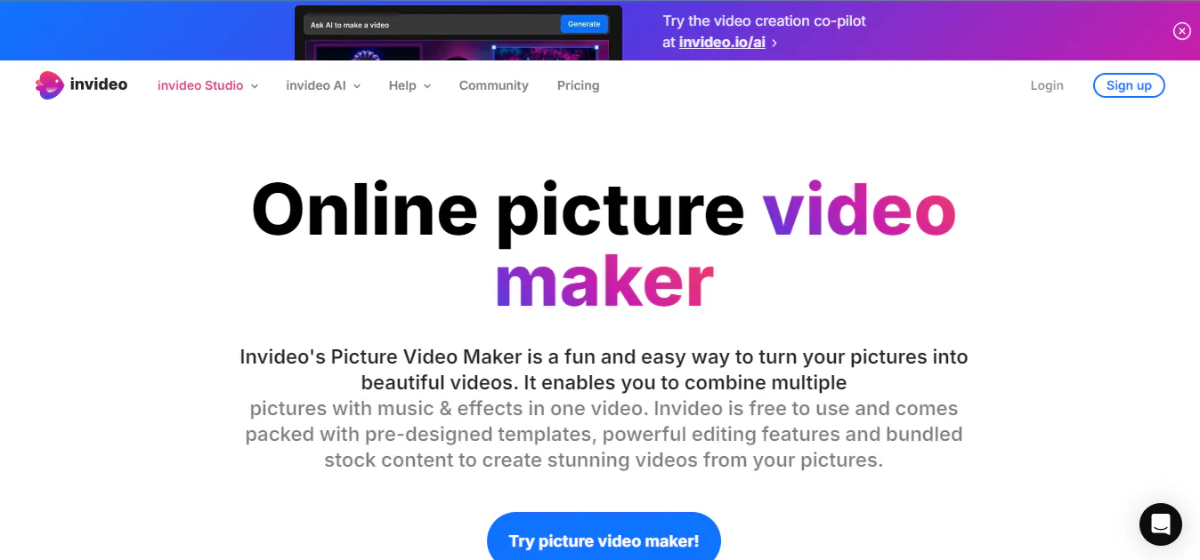 best app to make videos with pictures