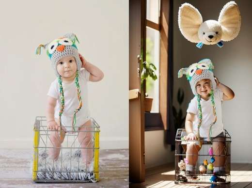 baby in a cosy room with toys