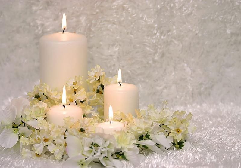 candles with white background
