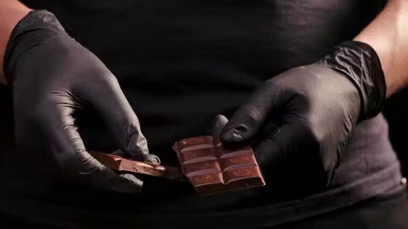 use gloves when holding the chocolate