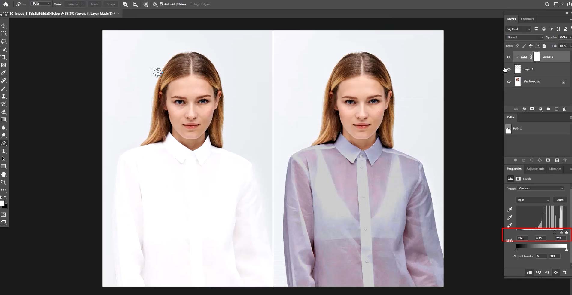 editing clothing images