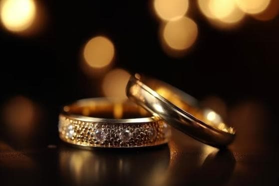 creative ring photography with bokeh effect