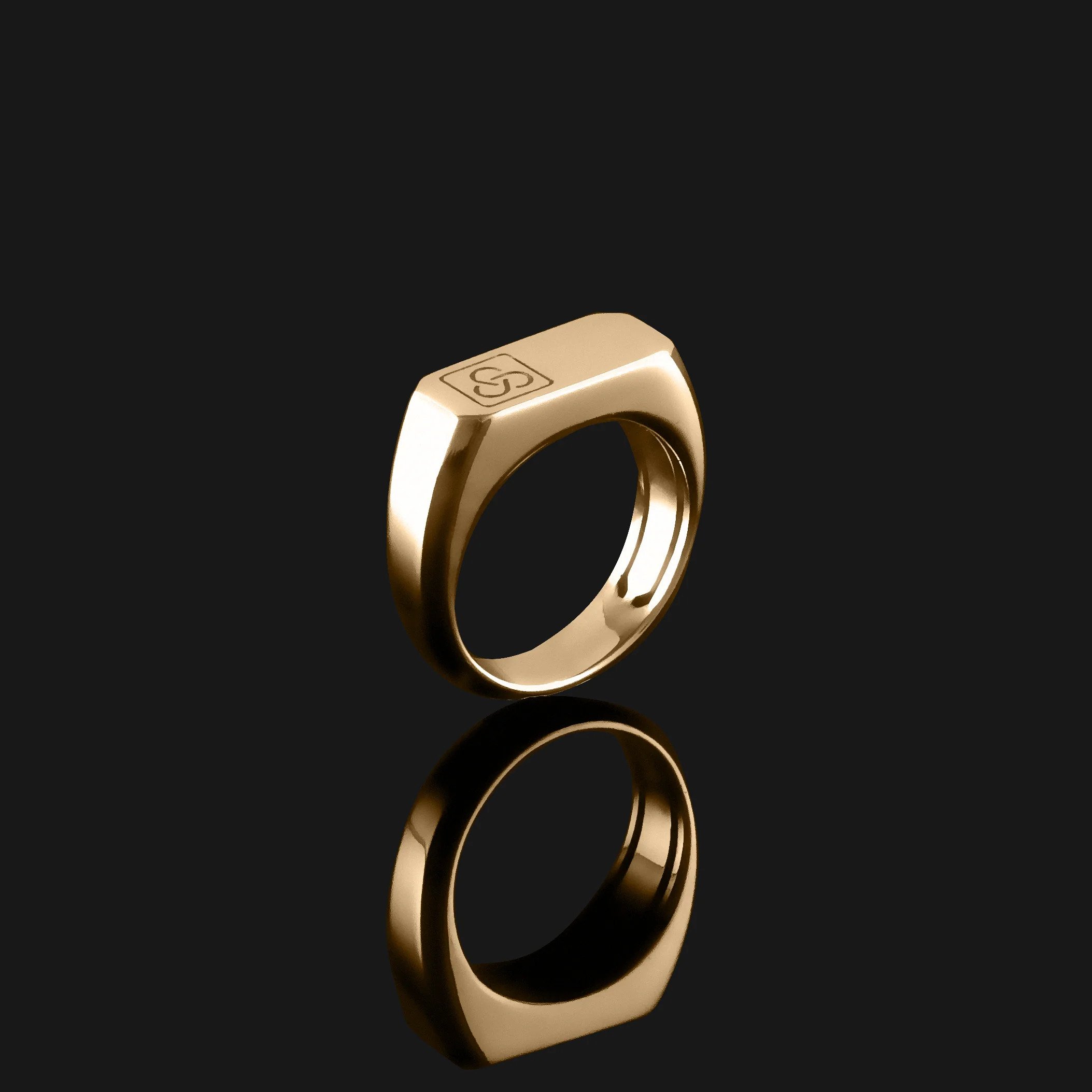 ecommerce jewelry photography with a gold ring