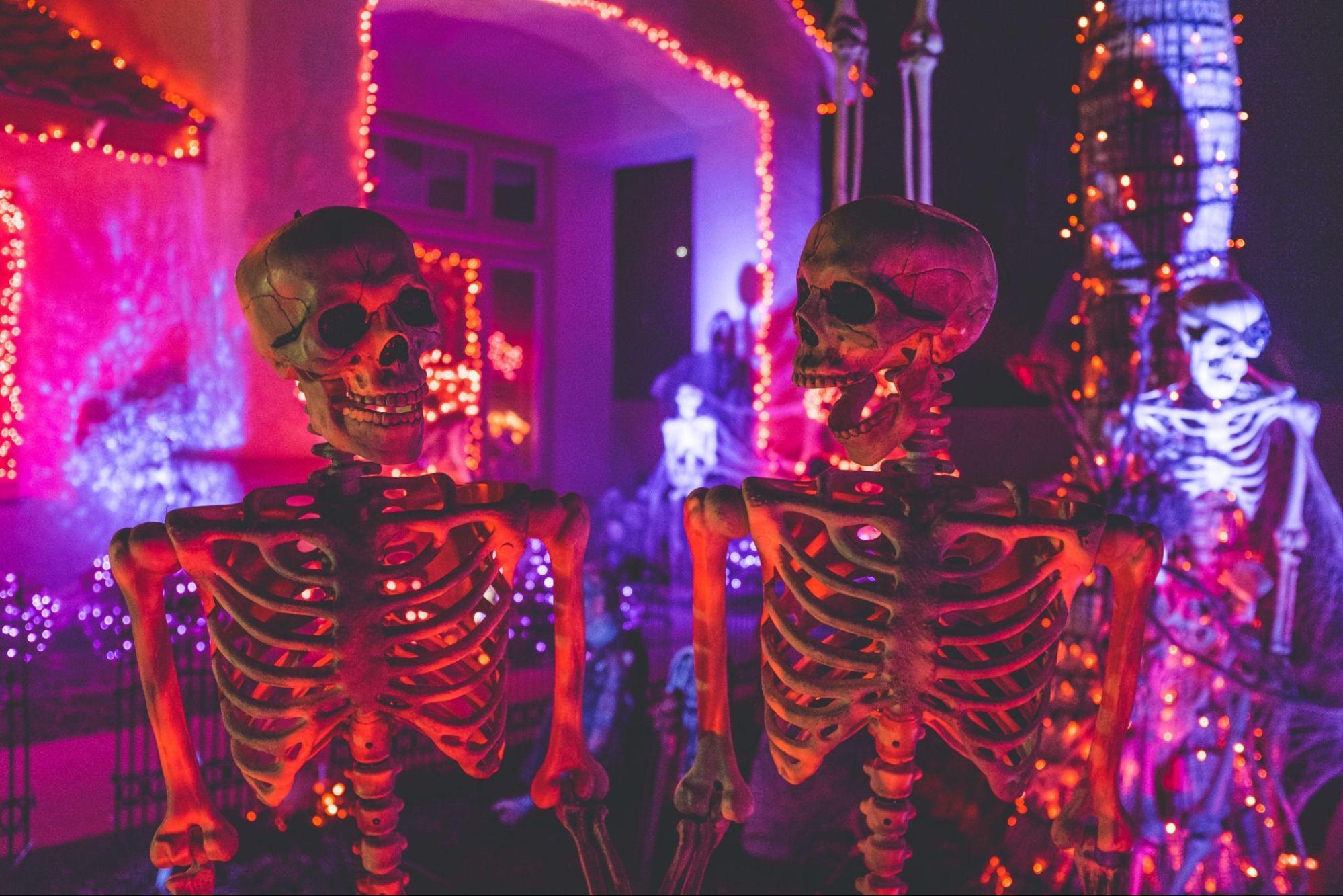 halloween decor sale skeletons