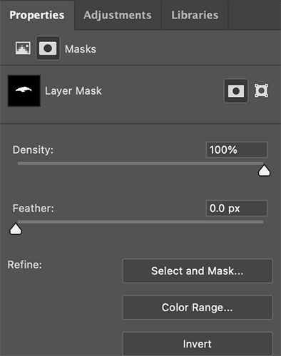 a layer mask for a photoshop background blur