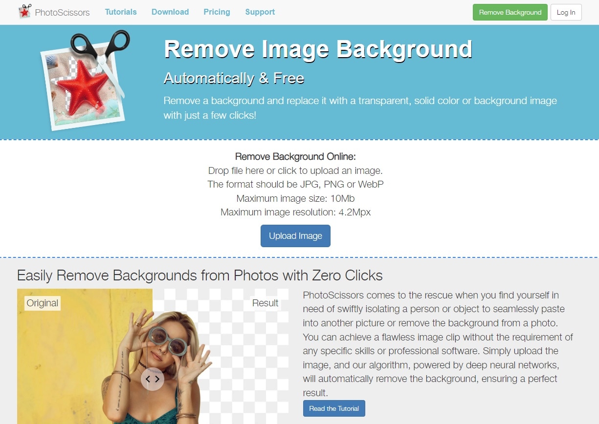 remove black backgrounds with photoscissors