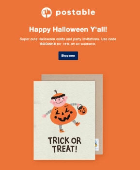 halloween sales image email