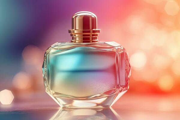 bokeh background for perfume photography