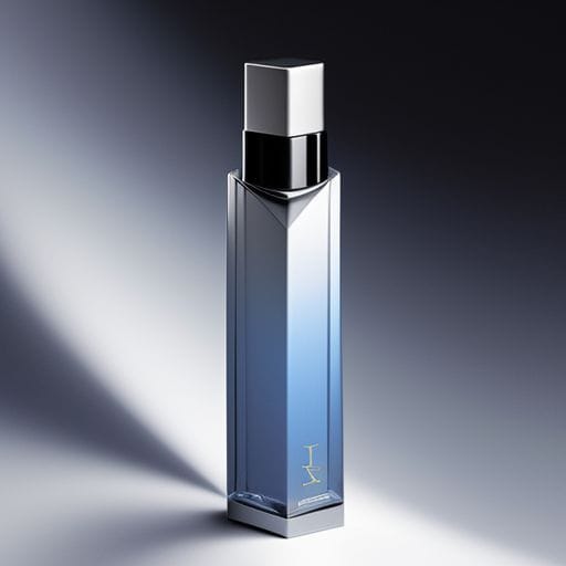 perfume with a futuristic background