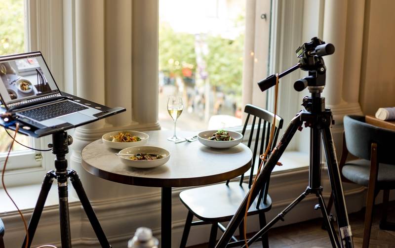 product photography using a tripod 