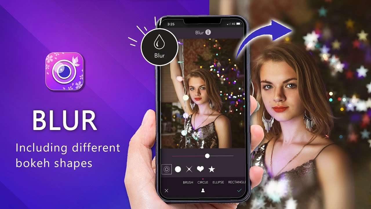 youcam perfect blur background app