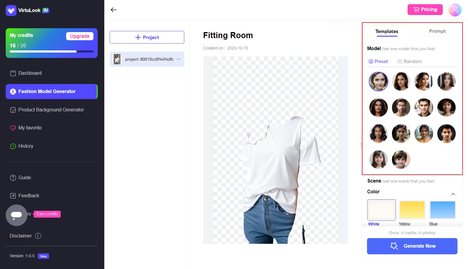 customize the product background